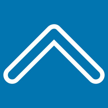 Kontur vektör simge yukarı ok ucu