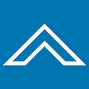 Kontur vektör simge yukarı ok ucu