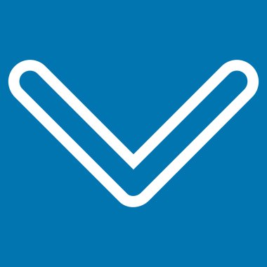 Anahat vektör simgesi aşağı ok ucu