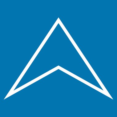 Anahat vektör simge yukarı ok ucu