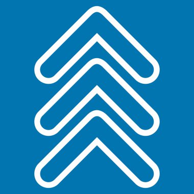 İşaretçi anahat vektör simge kadar üçlü