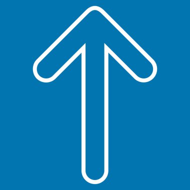 Anahat vektör simge yukarı yönlü ok