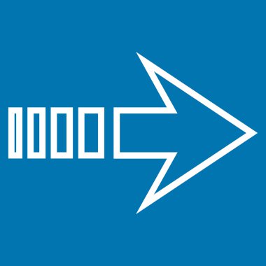 Sağ kontur vektör simge göndermek