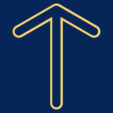 Anahat vektör simge yukarı ok