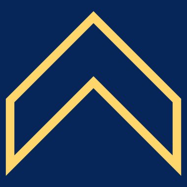 Kontur vektör simge yukarı ok ucu