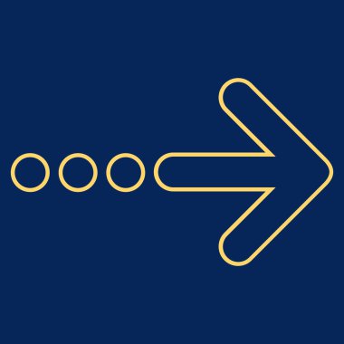 Sağ kontur vektör simge göndermek