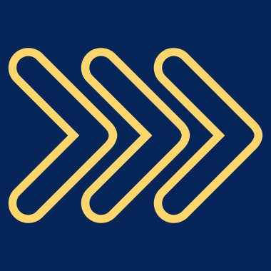 Üçlü işaretçi şu ince çizgi vektör simgesi