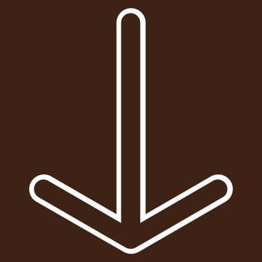 Anahat vektör simgesi aşağı ok