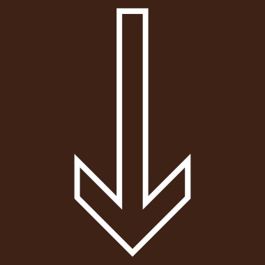 Anahat vektör simgesi aşağı ok