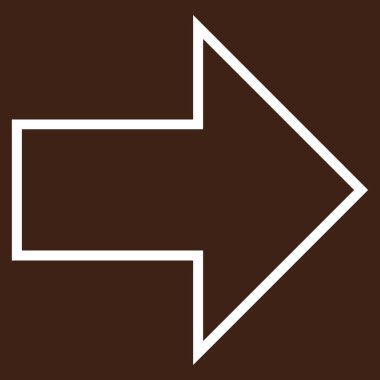 Ok şu ince çizgi vektör simgesi