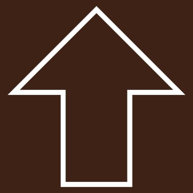 İnce çizgi vektör simge yukarı ok