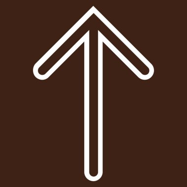 İnce çizgi vektör simge yukarı ok