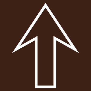 Kontur vektör simge yukarı ok