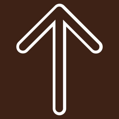 İnce çizgi vektör simge yukarı ok