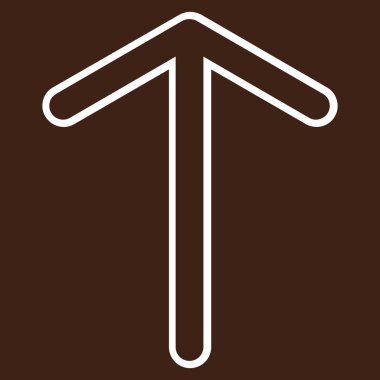 Kontur vektör simge yukarı ok