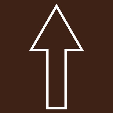 Kontur vektör simge yukarı ok