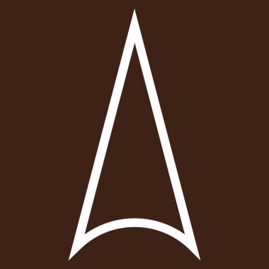 İnce çizgi vektör simge yukarı ok ucu