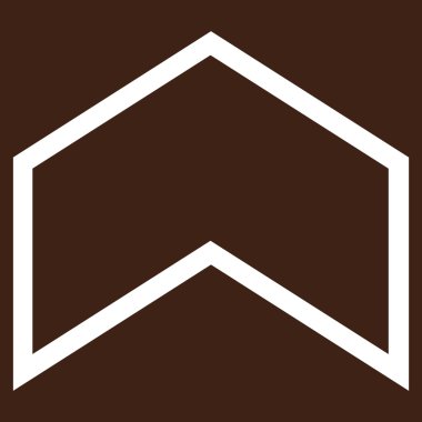 İnce çizgi vektör simge yukarı ok ucu