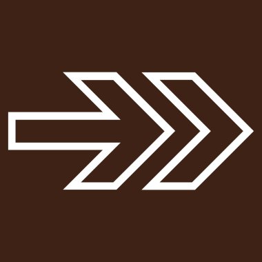 Yön şu ince çizgi vektör simgesi