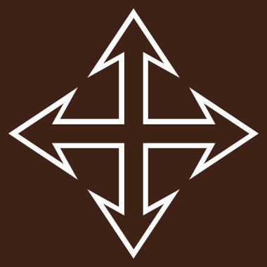 Oklar ince çizgi vektör simgesini genişletin