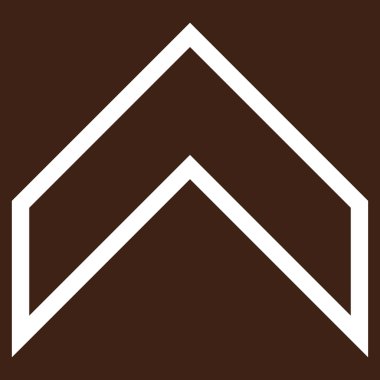 Kontur vektör simge yukarı ok ucu