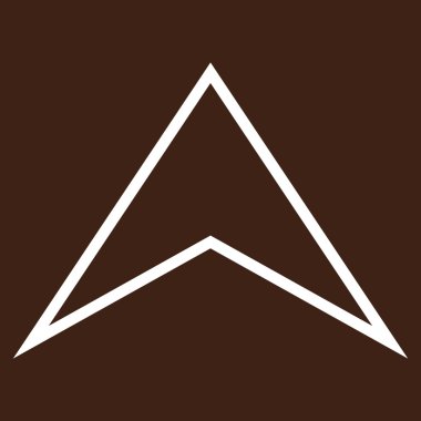 İnce çizgi vektör simge yukarı ok ucu