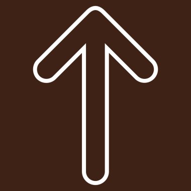 İnce çizgi vektör simge yukarı yönlü ok