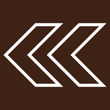 Shift Sol ince çizgi vektör simgesi