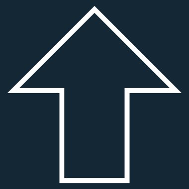 İnce çizgi vektör simge yukarı ok