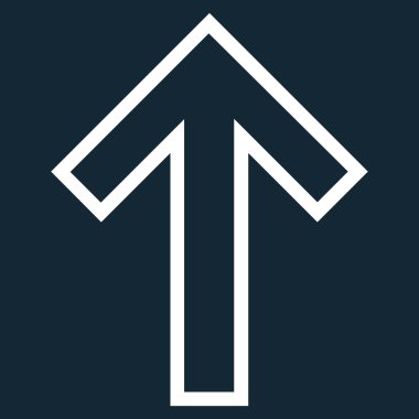 İnce çizgi vektör simge yukarı ok