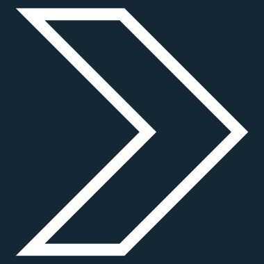 Ok ucu doğru anahat vektör simgesi