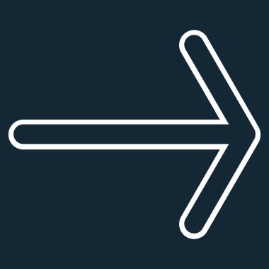 Kontur vektör simgesi sağ ok