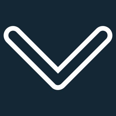 Kontur vektör simgesi aşağı ok ucu