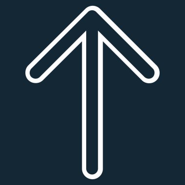 Kontur vektör simge yukarı ok