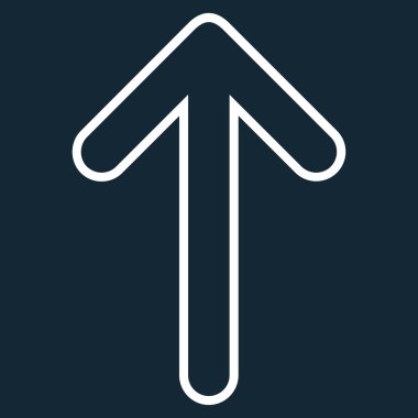 İnce çizgi vektör simge yukarı yönlü ok