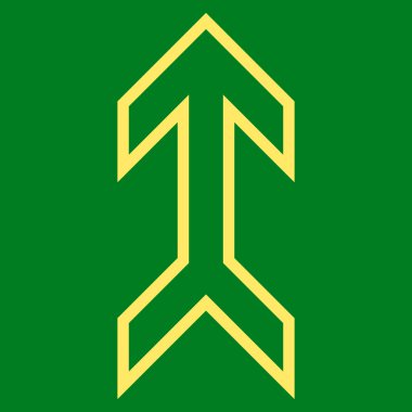 İnce çizgi vektör simge yukarı ok