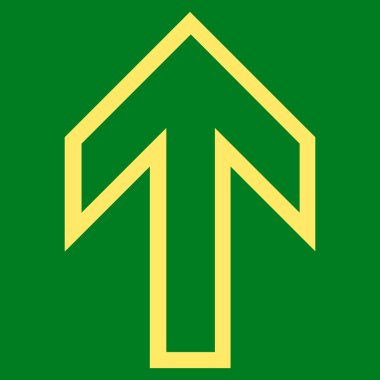 İnce çizgi vektör simge yukarı ok