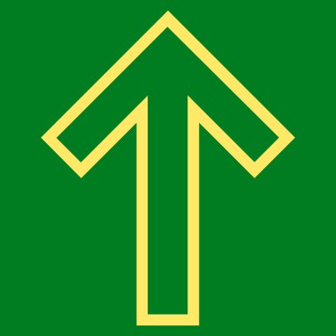 Kontur vektör simge yukarı ok