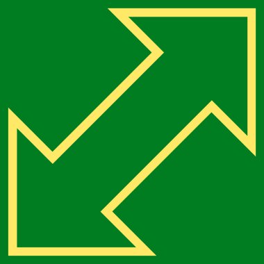 Exchange çapraz ince çizgi vektör simgesi
