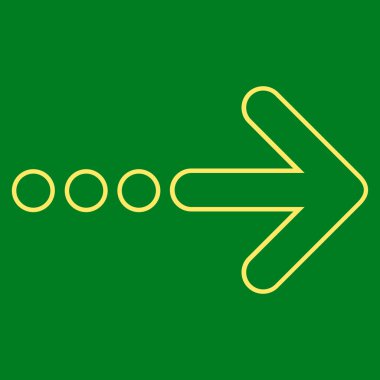 Sağ kontur vektör simge göndermek