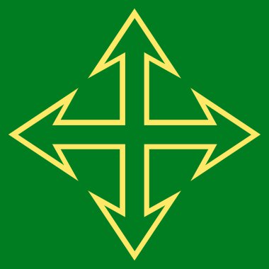 Oklar kontur vektör simgesini genişletin