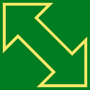 Exchange çapraz vuruş vektör simgesi