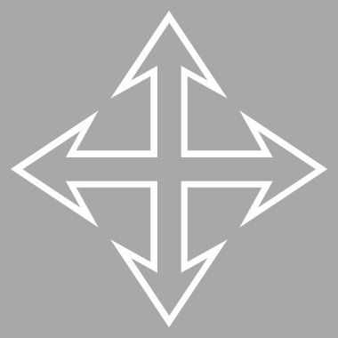 Oklar kontur vektör simgesini genişletin