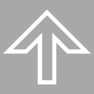 İnce çizgi vektör simge yukarı ok