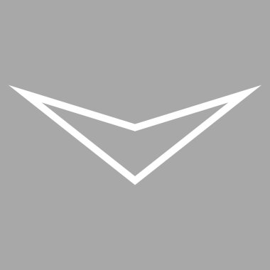 Kontur vektör simgesi aşağı ok ucu