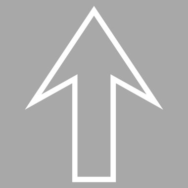 Kontur vektör simge yukarı ok