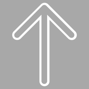 İnce çizgi vektör simge yukarı ok