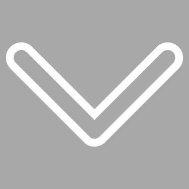 Kontur vektör simgesi aşağı ok ucu