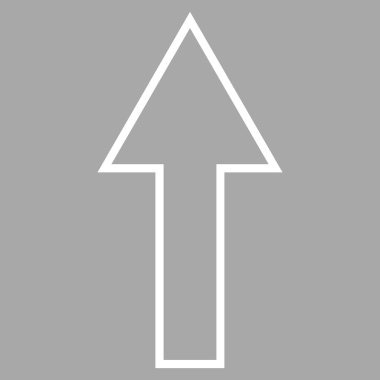 Kontur vektör simge yukarı ok