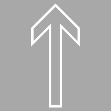 İnce çizgi vektör simge yukarı ok